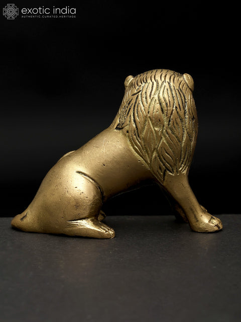 3" Small Lion Figurine | Table Decor | Made In India