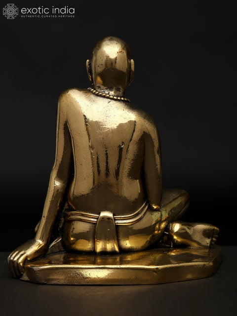 5" Small Superfine Shri Swami Samarth Maharaj (Swami of Akkalkot) | Brass Statue