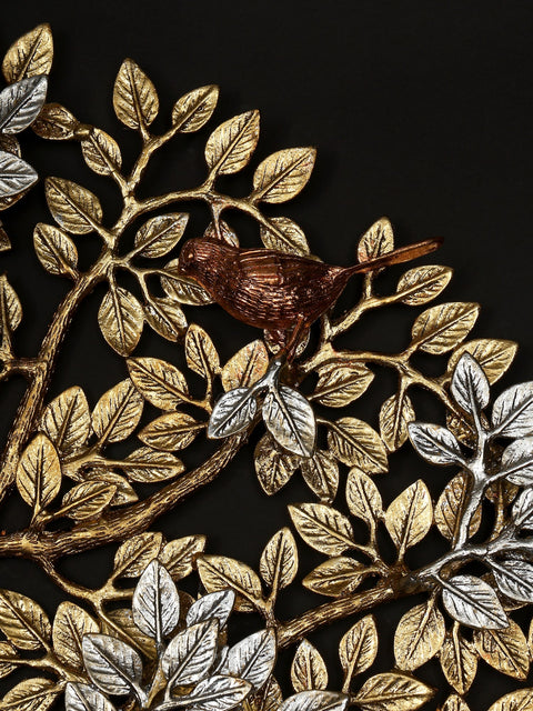 31" Large Brass Tree of Life with Perched Birds | Wall Mount | Home Decor