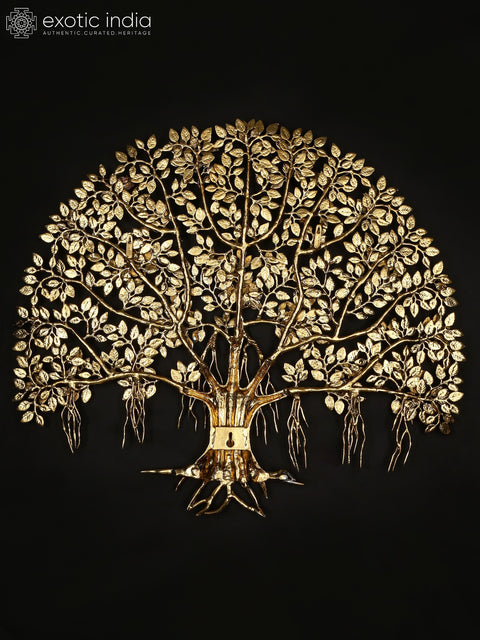 31" Large Brass Tree of Life with Perched Birds | Wall Mount | Home Decor