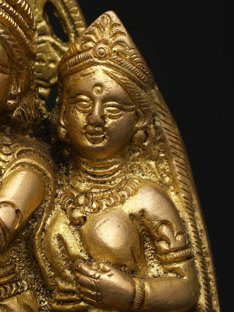 5" Small Standing Radha Krishna | Brass Statue | Made In India