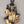 30" Large Black and Gold Buddha Seated in Vitark Mudra | Brass Statue