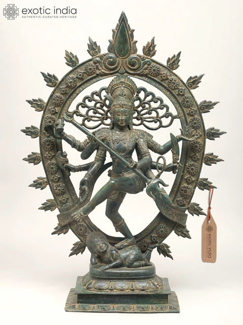 27" Lord Shiva as Nataraja | Balinese Brass Statue