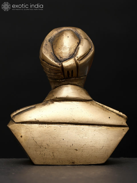 3" Small Subedar Joginder Singh Brass Bust | Table Piece