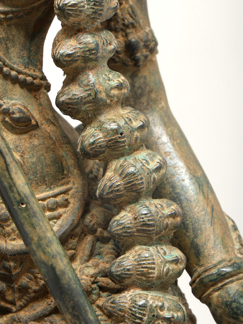 27" Fierce Grace: Dancing Goddess Kali Sculpture from Indonesia