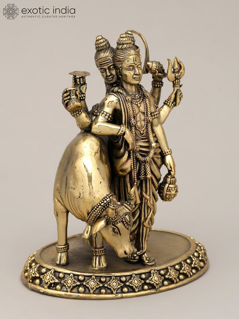 5" Small Superfine Lord Dattatreya | Brass Statue