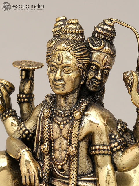 5" Small Superfine Lord Dattatreya | Brass Statue
