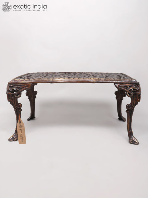 36" Large Size Designer Brass Table | Home and Living