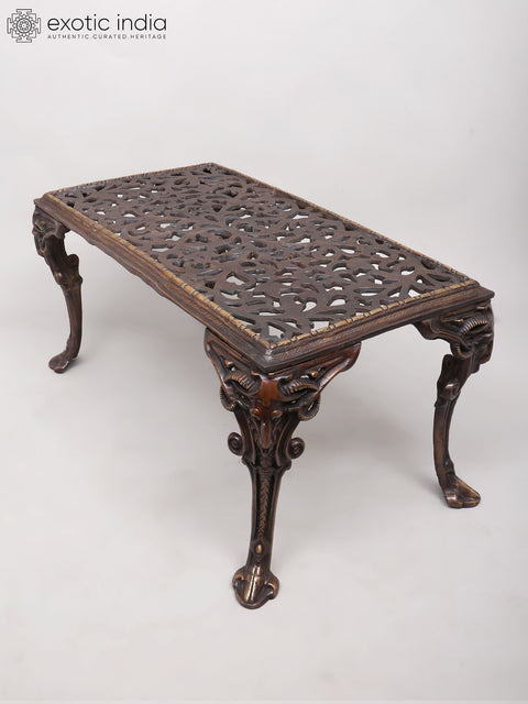 36" Large Size Designer Brass Table | Home and Living