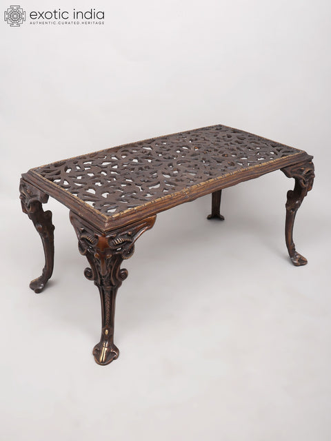 36" Large Size Designer Brass Table | Home and Living