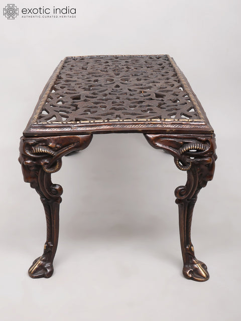 36" Large Size Designer Brass Table | Home and Living