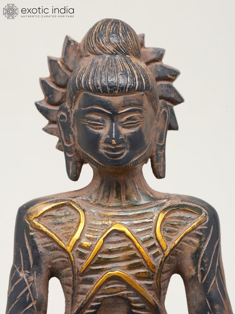 7" Meditating Lord Buddha | Brass Statue