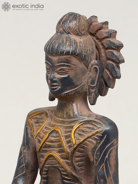 7" Meditating Lord Buddha | Brass Statue
