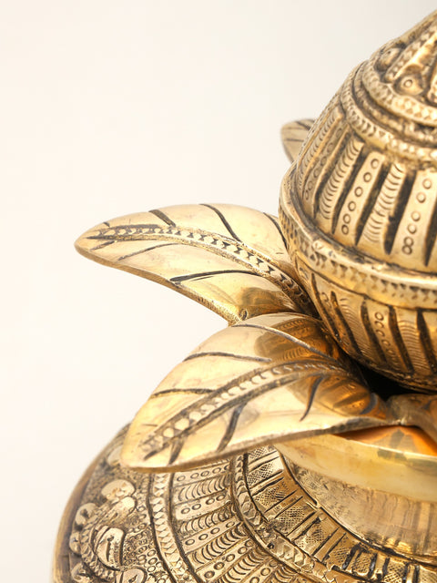 10" Ashtalakshmi Ritual Kalash | Brass Item