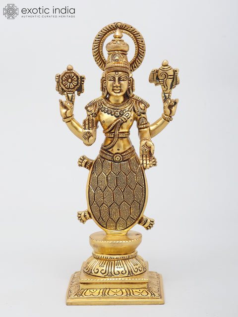 12" Dashavatara of Lord Vishnu | Set of Ten | Brass Statues