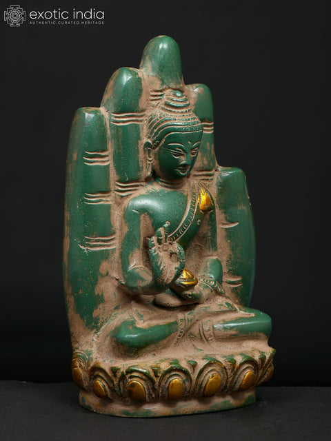 6" Small Buddha in Hand - Symbol of Peace & Harmony | Brass Statue