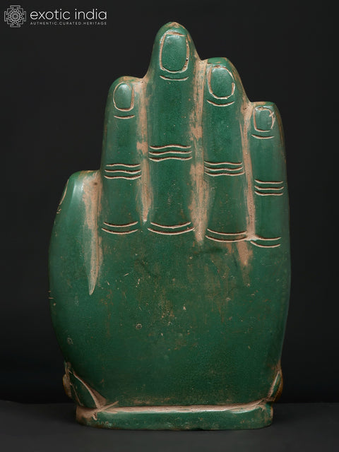 6" Small Buddha in Hand - Symbol of Peace & Harmony | Brass Statue