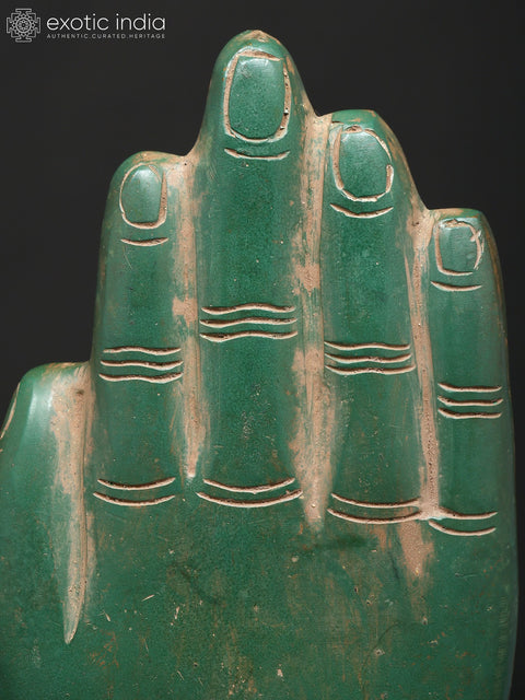 6" Small Buddha in Hand - Symbol of Peace & Harmony | Brass Statue