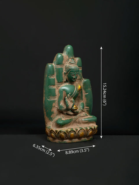 6" Small Buddha in Hand - Symbol of Peace & Harmony | Brass Statue
