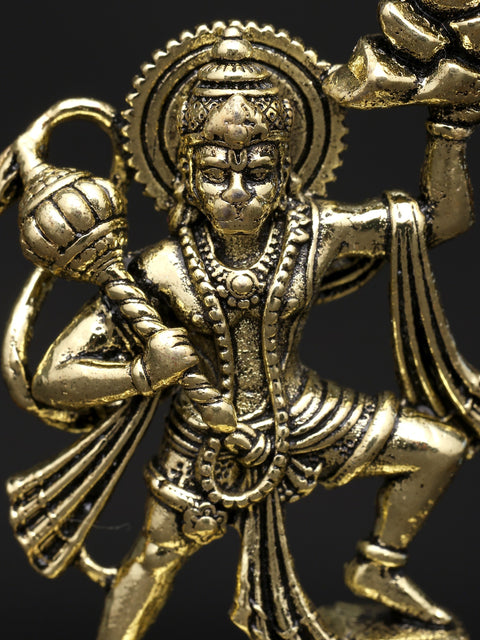 1" Small Superfine Sanjivani Hanuman | Brass Statue
