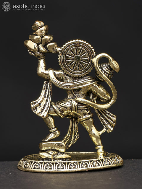 1" Small Superfine Sanjivani Hanuman | Brass Statue