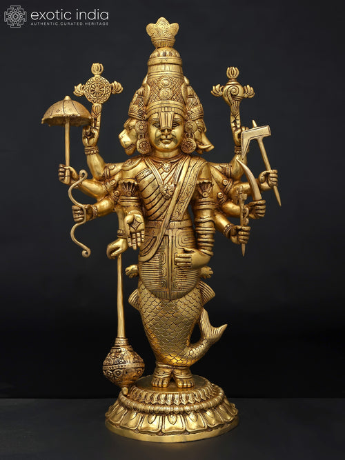 All Ten Avatars Dashavatar Brass Statue Handmade