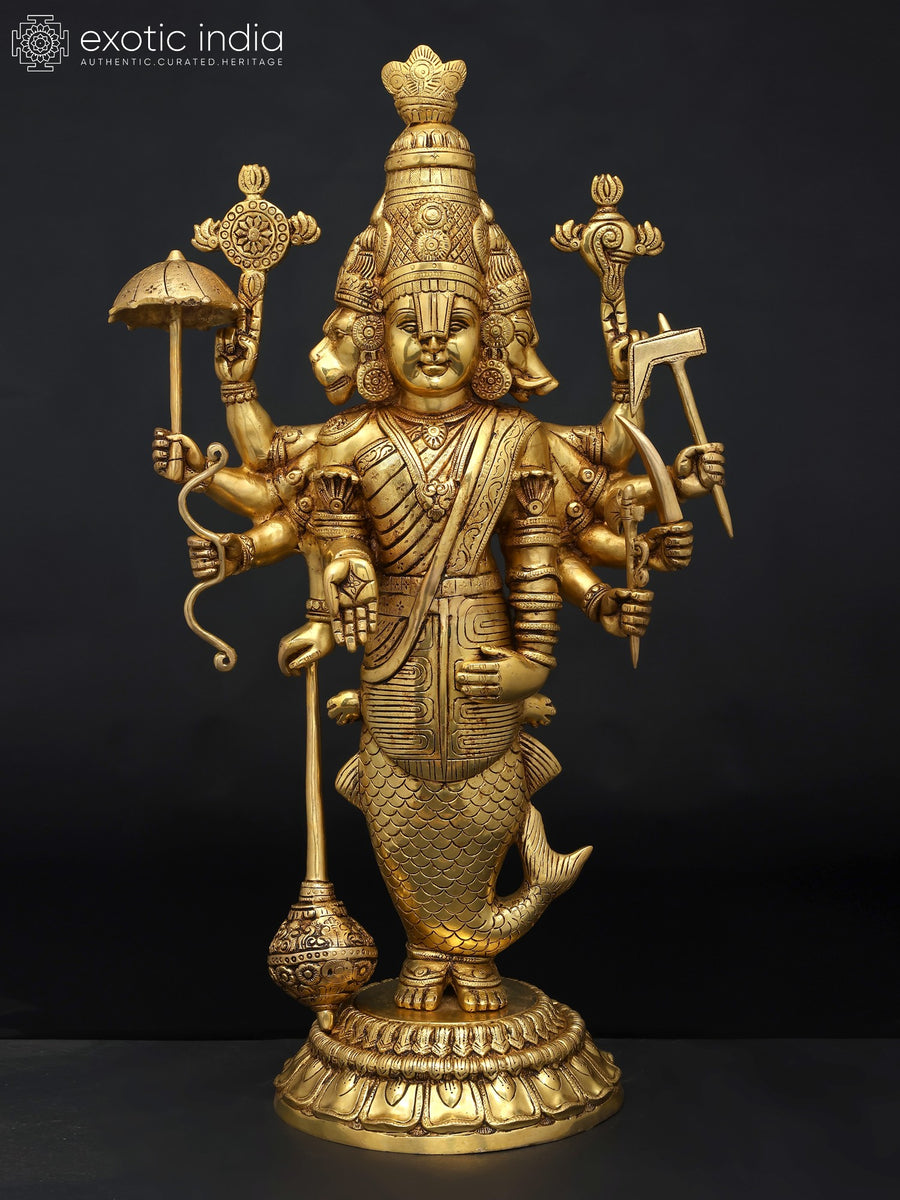 All Ten Avatars Dashavatar Brass Statue Handmade