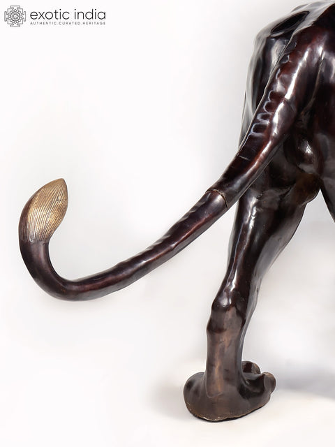 89" Large The Roaring Lion | Brass Sculpture | Home Decor Item