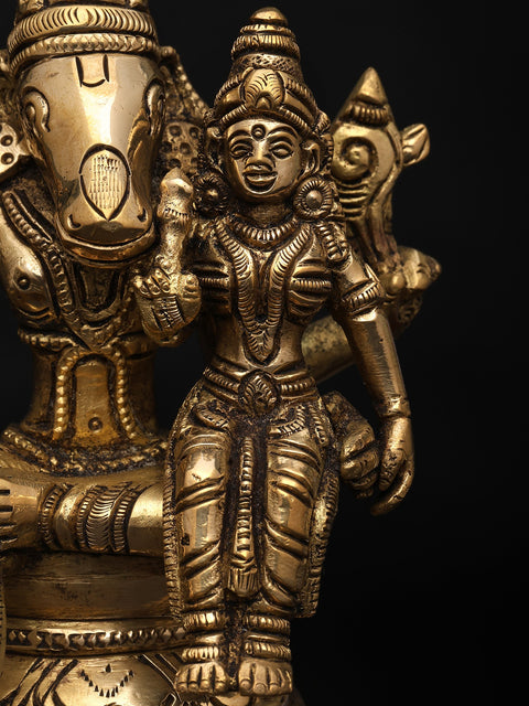 6" Small Varaha Avatar – Symbol of Protection and Restoration | Brass Sculpture