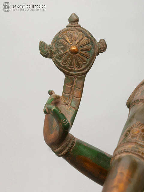 20" Yoga Narasimha - Fourth Incarnation of Lord Vishnu | Brass Statue