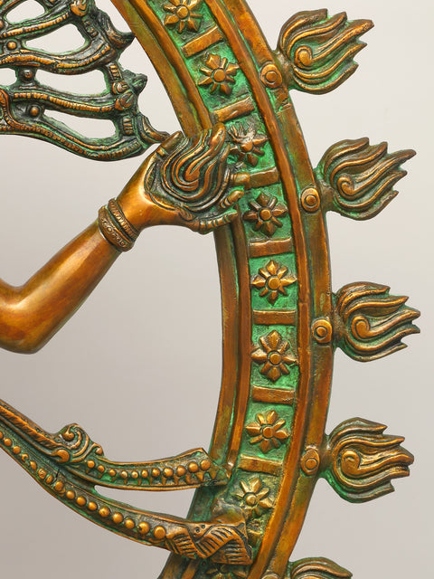 33"  Large Dancing Lord Shiva (Nataraja) | Brass Statue