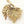 4" Decorative Brass Grape Bunch with Leaf Design for Wall Decor