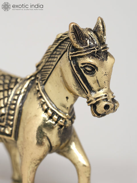 2" Small Superfine Pony Horse Figurine | Brass Statue | Table Decor