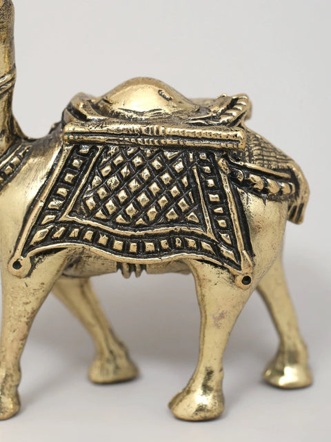 2" Small Superfine Camel Figurine | Brass Statue | Table Decor
