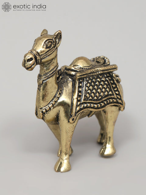 2" Small Superfine Camel Figurine | Brass Statue | Table Decor