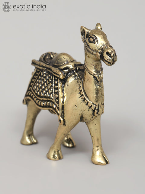 2" Small Superfine Camel Figurine | Brass Statue | Table Decor