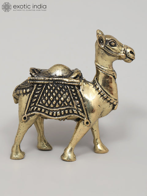 2" Small Superfine Camel Figurine | Brass Statue | Table Decor