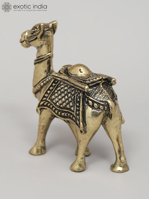 2" Small Superfine Camel Figurine | Brass Statue | Table Decor