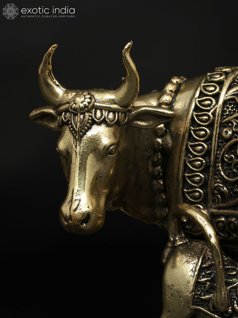 3" Superfine Cow With Calf - Symbol of Prosperity and Nurturing | Brass Idol