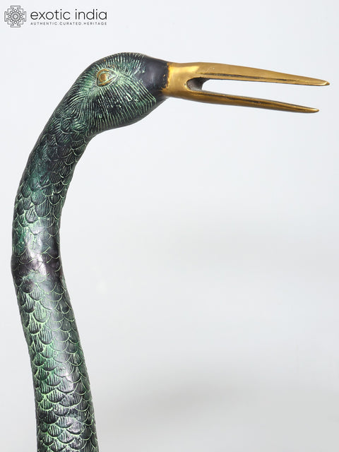 67" Large Size Graceful Pair of Cranes | Brass Statues | Home Decor