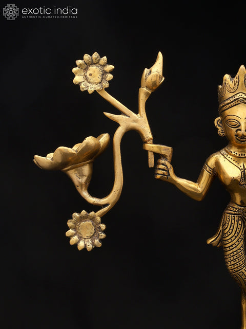 12" Mythical Grace with Radiant Bloom | Candle Holder | Home Decor