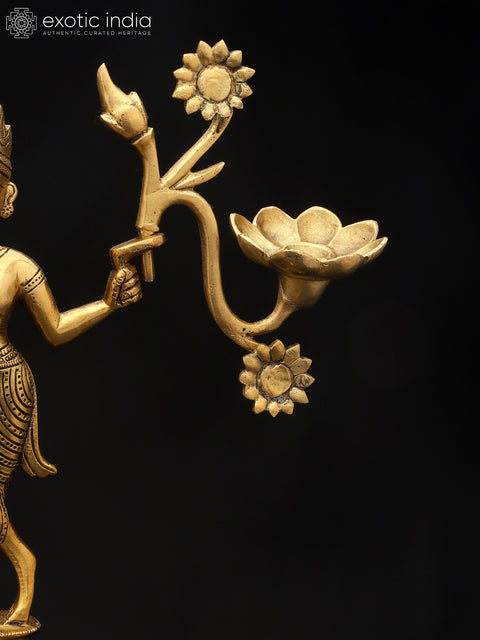 12" Mythical Grace with Radiant Bloom | Candle Holder | Home Decor