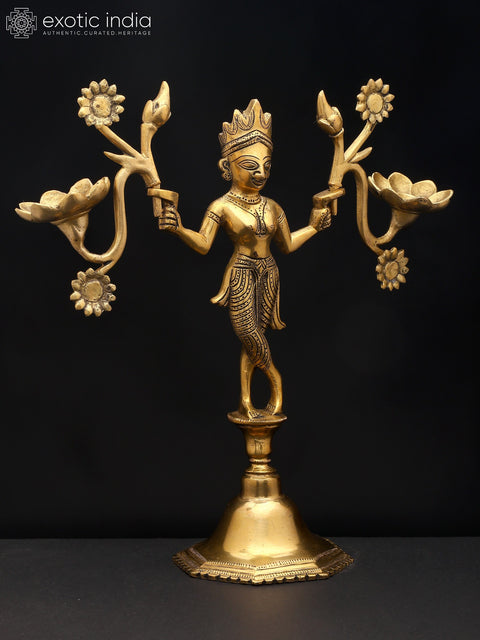 12" Mythical Grace with Radiant Bloom | Candle Holder | Home Decor