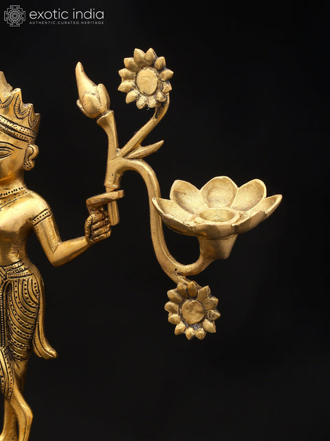 12" Mythical Grace with Radiant Bloom | Candle Holder | Home Decor
