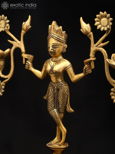 12" Mythical Grace with Radiant Bloom | Candle Holder | Home Decor