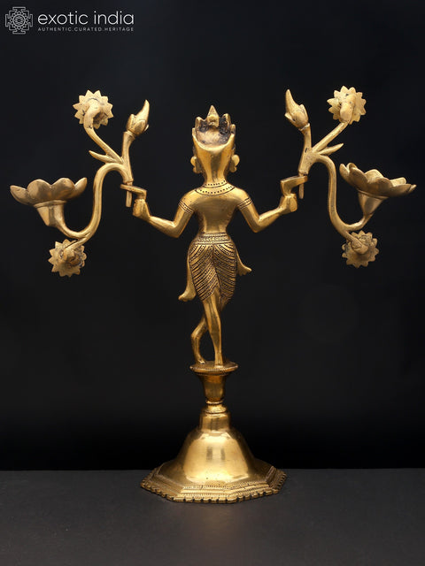12" Mythical Grace with Radiant Bloom | Candle Holder | Home Decor