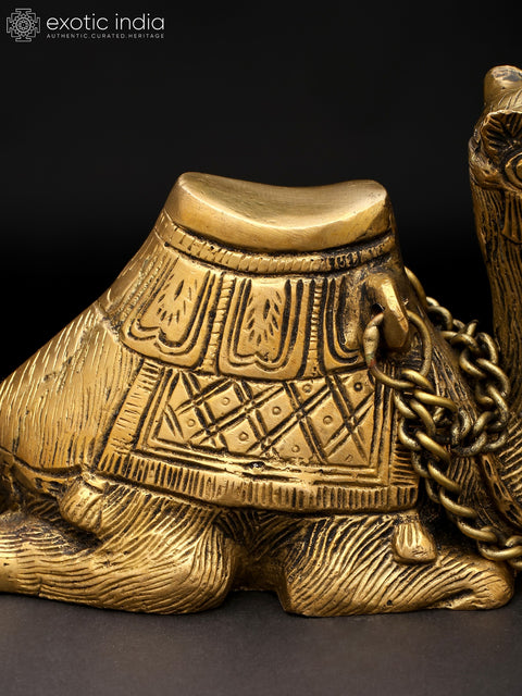 6" Sitting Camel Figurine | Table Decor | Brass Statue