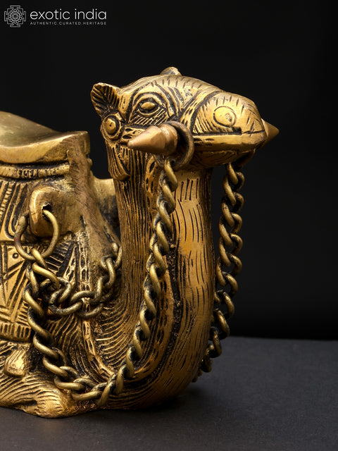 6" Sitting Camel Figurine | Table Decor | Brass Statue
