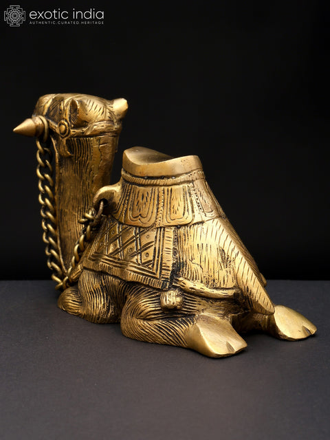 6" Sitting Camel Figurine | Table Decor | Brass Statue