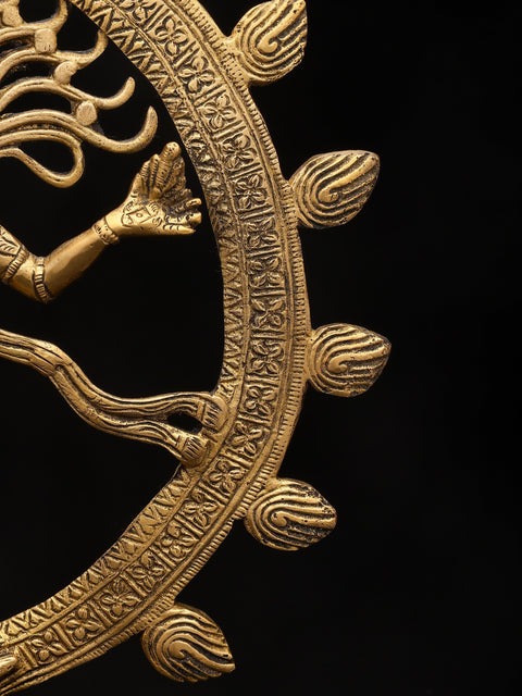 14" Brass Nataraja (Dancing Lord Shiva) | Handmade | Made In India